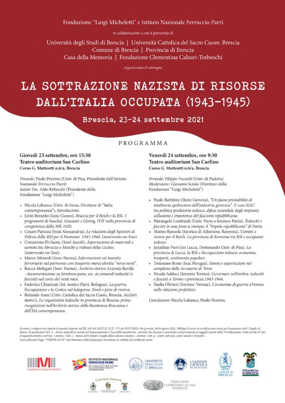 La locandina del convegno 