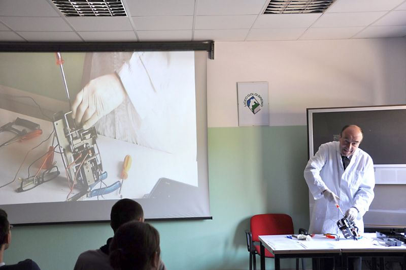 Una fotografia della lezione tenuta dal Prof. Marchis