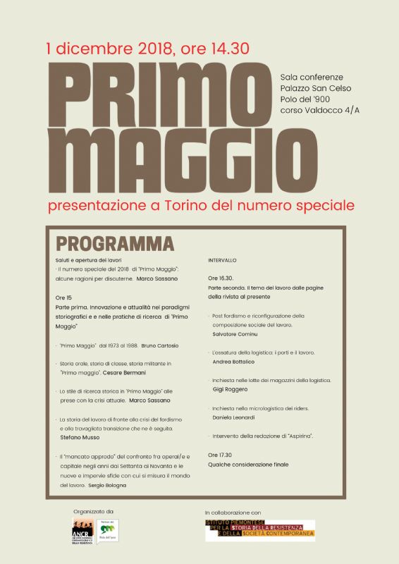 Presentazione rivista Primo Maggio