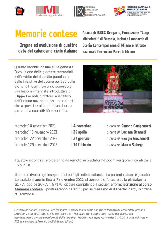 La locandina del corso