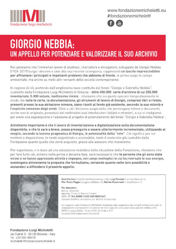 2019.11.14 Giorgio Nebbia